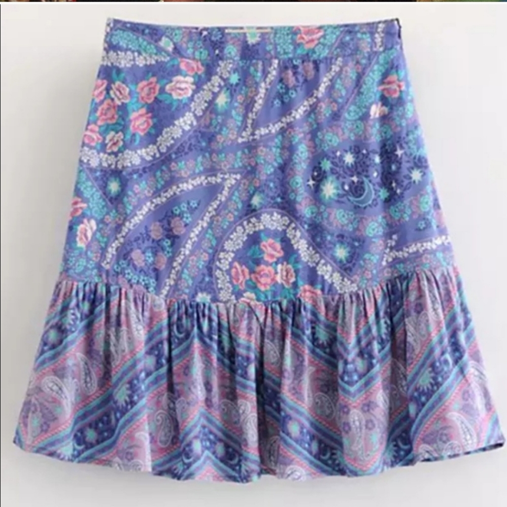 Lavender Mist Mini Skirt City Lights